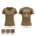 Mortars, HHT, 1-7 CAV Women's Short Sleeve V-neck Shirt - 1