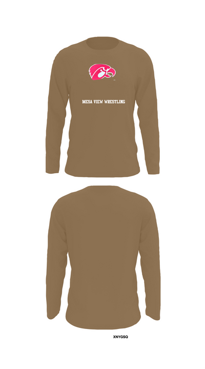 Mesa View Wrestling 61558339 Long Sleeve Performance Shirt 5