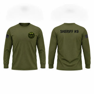 Long Sleeve Performance Shirt, Clay County Sheriff’s Office K9, Police, Teamtime, Team time, sublimation, custom sports apparel, team uniforms, spirit wear, spiritwear, sports uniforms, custom shirts, team store, custom team store, fundraiser sports, apparel fundraiser