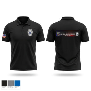 Short Sleeve Performance Polo, Oak Point Police Department, Police, Teamtime, Team time, sublimation, custom sports apparel, team uniforms, spirit wear, spiritwear, sports uniforms, custom shirts, team store, custom team store, fundraiser sports, apparel fundraiser