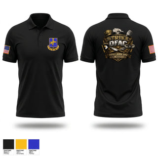 Short Sleeve Performance Polo, STRIKE DFAC, Army, Teamtime, Team time, sublimation, custom sports apparel, team uniforms, spirit wear, spiritwear, sports uniforms, custom shirts, team store, custom team store, fundraiser sports, apparel fundraiser