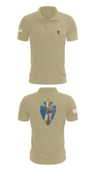 Short Sleeve Performance Polo, B Co 1/114th Maintenance, Army, Teamtime, Team time, sublimation, custom sports apparel, team uniforms, spirit wear, spiritwear, sports uniforms, custom shirts, team store, custom team store, fundraiser sports, apparel fundraiser