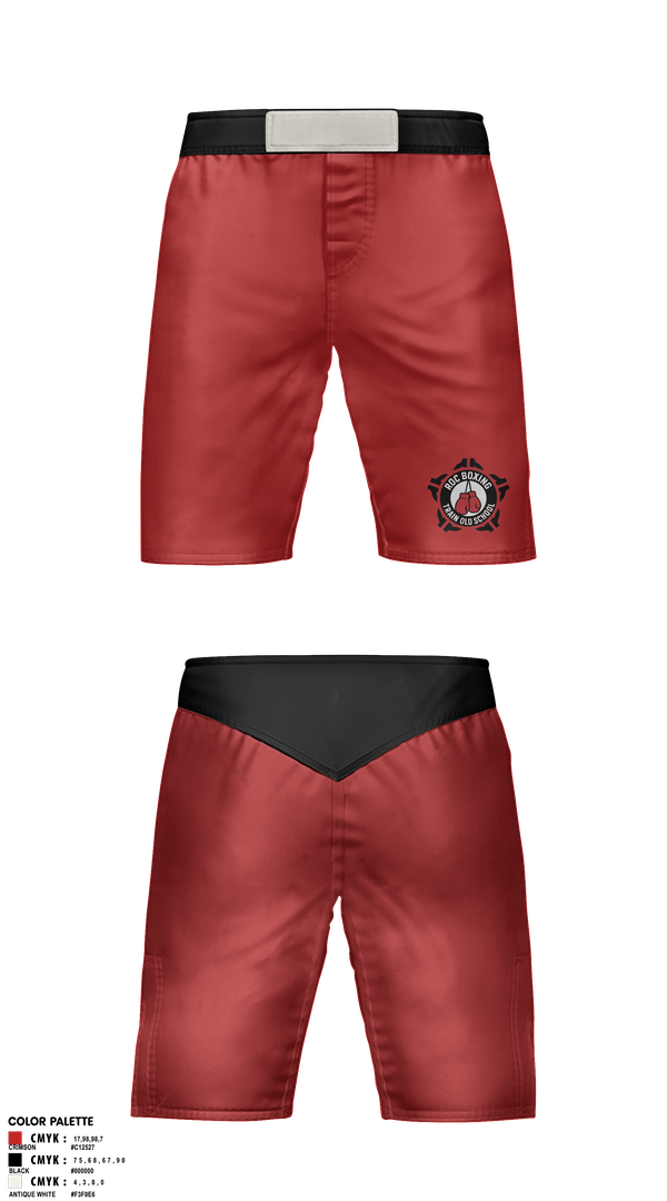 Fight Shorts, ROC Boxing, Wrestling, Teamtime, Team time, sublimation, custom sports apparel, team uniforms, spirit wear, spiritwear, sports uniforms, custom shirts, team store, custom team store, fundraiser sports, apparel fundraiser