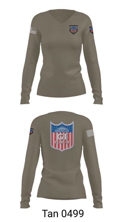Agif board 96601828 Women's Long Sleeve V-neck Shirt - 77
