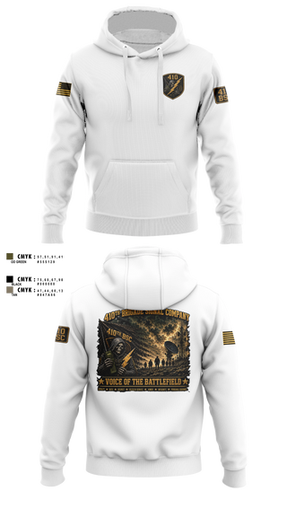 Hoodie, 410th Brigade Signal Company, Army, Teamtime, Team time, sublimation, custom sports apparel, team uniforms, spirit wear, spiritwear, sports uniforms, custom shirts, team store, custom team store, fundraiser sports, apparel fundraiser
