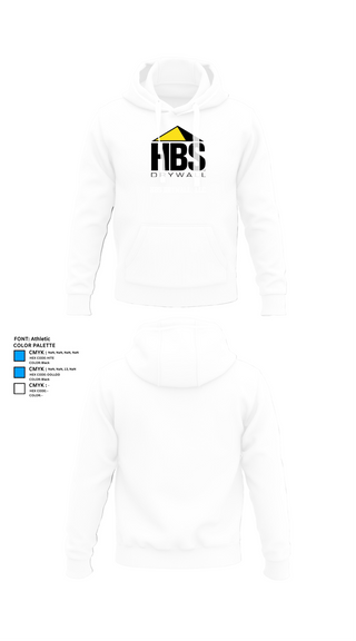 Hoodie, HBS Drywall, LLC, , Teamtime, Team time, sublimation, custom sports apparel, team uniforms, spirit wear, spiritwear, sports uniforms, custom shirts, team store, custom team store, fundraiser sports, apparel fundraiser