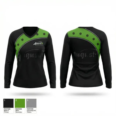 Augusta Pickleball 74334747 Women's Long Sleeve V-neck Shirt - 1