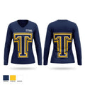 Titans Women's Long Sleeve V-neck Shirt - 1