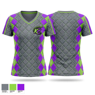 Womens Short Sleeve Vneck Shirt, KC Cobras, Baseball, Teamtime, Team time, sublimation, custom sports apparel, team uniforms, spirit wear, spiritwear, sports uniforms, custom shirts, team store, custom team store, fundraiser sports, apparel fundraiser