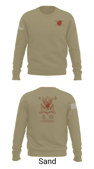 Crew Neck Sweatshirt, 2nd Battalion 222nd Field Artillery, , Teamtime, Team time, sublimation, custom sports apparel, team uniforms, spirit wear, spiritwear, sports uniforms, custom shirts, team store, custom team store, fundraiser sports, apparel fundraiser