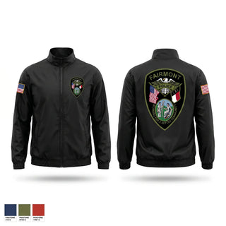 Windbreaker, Fairmont Police Department, Police, Teamtime, Team time, sublimation, custom sports apparel, team uniforms, spirit wear, spiritwear, sports uniforms, custom shirts, team store, custom team store, fundraiser sports, apparel fundraiser