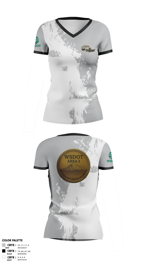 Womens Short Sleeve Vneck Shirt, WSDOT, , Teamtime, Team time, sublimation, custom sports apparel, team uniforms, spirit wear, spiritwear, sports uniforms, custom shirts, team store, custom team store, fundraiser sports, apparel fundraiser