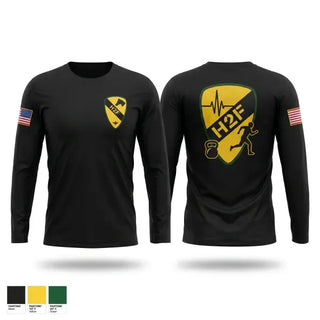 Long Sleeve Performance Shirt, 1st Air Cavalry Brigade H2F, Army, Teamtime, Team time, sublimation, custom sports apparel, team uniforms, spirit wear, spiritwear, sports uniforms, custom shirts, team store, custom team store, fundraiser sports, apparel fundraiser