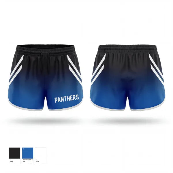 Womens Shorts, Panthers, Wrestling, Teamtime, Team time, sublimation, custom sports apparel, team uniforms, spirit wear, spiritwear, sports uniforms, custom shirts, team store, custom team store, fundraiser sports, apparel fundraiser