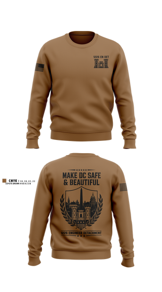 Crew Neck Sweatshirt, 1226 EN DET, National Guard, Teamtime, Team time, sublimation, custom sports apparel, team uniforms, spirit wear, spiritwear, sports uniforms, custom shirts, team store, custom team store, fundraiser sports, apparel fundraiser