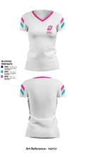 Dynamite 90202224 Women's Short Sleeve V-neck Shirt - 10