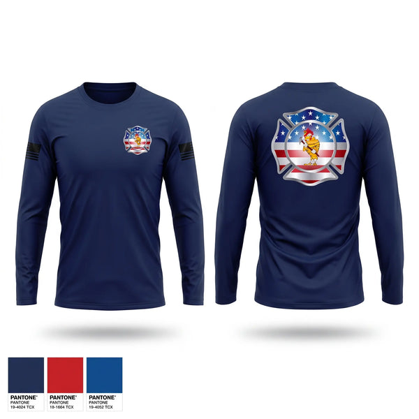 Long Sleeve Performance Shirt, Chickenbone Fire Department, Fire Department, Teamtime, Team time, sublimation, custom sports apparel, team uniforms, spirit wear, spiritwear, sports uniforms, custom shirts, team store, custom team store, fundraiser sports, apparel fundraiser