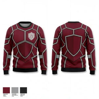 Crew Neck Sweatshirt, Carver Crusaders Field Hockey, Field Hockey, Teamtime, Team time, sublimation, custom sports apparel, team uniforms, spirit wear, spiritwear, sports uniforms, custom shirts, team store, custom team store, fundraiser sports, apparel fundraiser