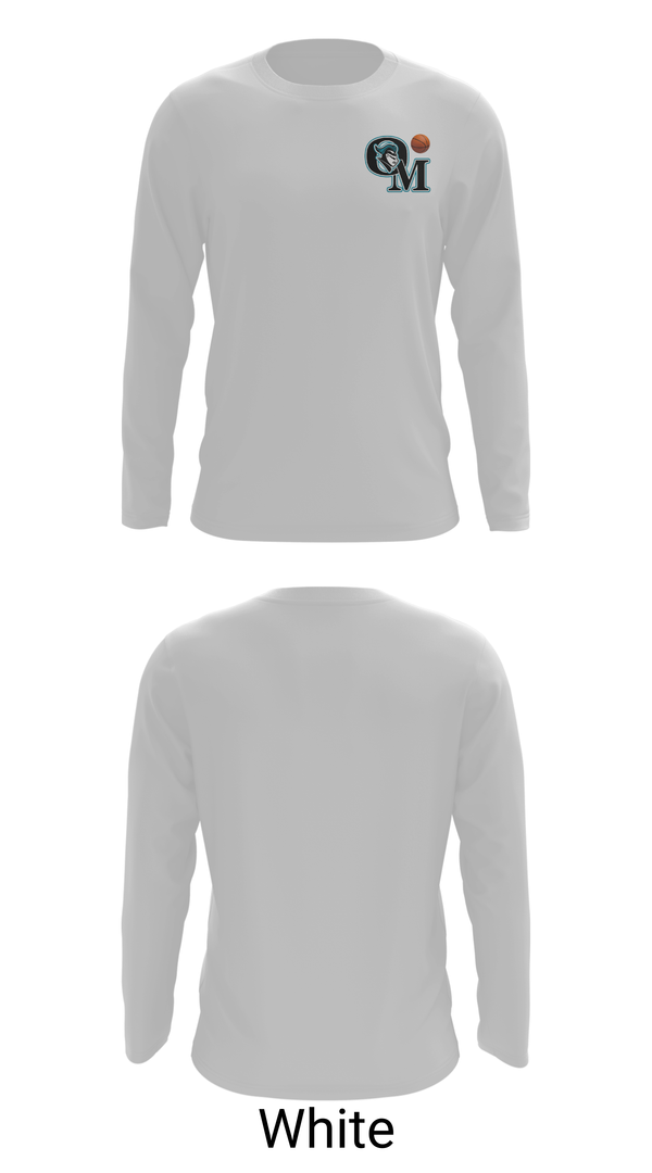 Long Sleeve Performance Shirt, Organ Mountain Knights Basketball, Men's Basketball, Teamtime, Team time, sublimation, custom sports apparel, team uniforms, spirit wear, spiritwear, sports uniforms, custom shirts, team store, custom team store, fundraiser sports, apparel fundraiser