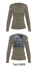 Creek County Sheriff 20879685 Women's Long Sleeve V-neck Shirt - 11