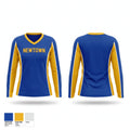 Newtown Women's Long Sleeve V-neck Shirt - 1