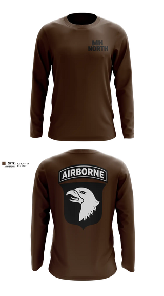 Long Sleeve Performance Shirt, MH North, Army, Teamtime, Team time, sublimation, custom sports apparel, team uniforms, spirit wear, spiritwear, sports uniforms, custom shirts, team store, custom team store, fundraiser sports, apparel fundraiser