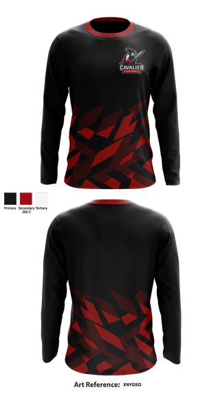 Long Sleeve Performance Shirt, East Rutherford Cavaliers, Wrestling, Teamtime, Team time, sublimation, custom sports apparel, team uniforms, spirit wear, spiritwear, sports uniforms, custom shirts, team store, custom team store, fundraiser sports, apparel fundraiser