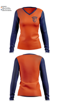 North Pitt High School Basketball 60804400 Women's Long Sleeve V-neck Shirt - 1