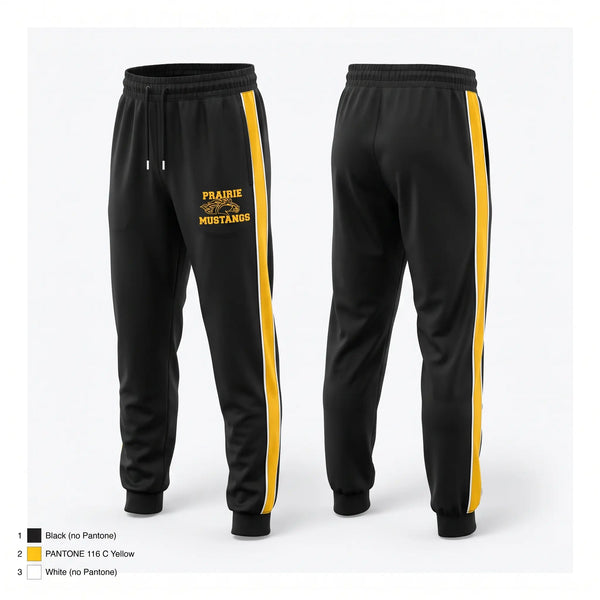 Sweatpants, Prairie Mustangs, Men's Basketball, Teamtime, Team time, sublimation, custom sports apparel, team uniforms, spirit wear, spiritwear, sports uniforms, custom shirts, team store, custom team store, fundraiser sports, apparel fundraiser