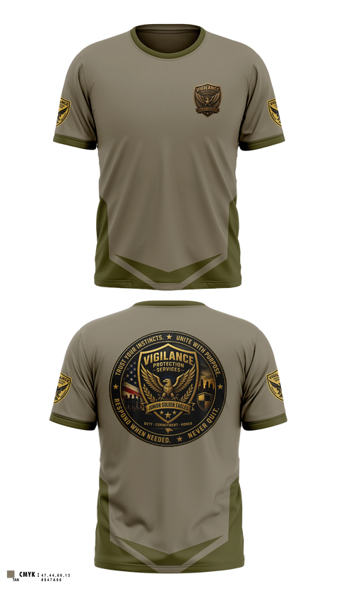 Short Sleeve Performance Shirt, Vigilance Protection Services, , Teamtime, Team time, sublimation, custom sports apparel, team uniforms, spirit wear, spiritwear, sports uniforms, custom shirts, team store, custom team store, fundraiser sports, apparel fundraiser