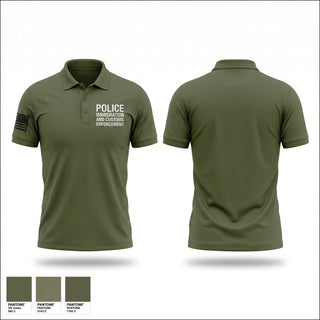 Short Sleeve Performance Polo, Police - immigration and customs enforcement, Police, Teamtime, Team time, sublimation, custom sports apparel, team uniforms, spirit wear, spiritwear, sports uniforms, custom shirts, team store, custom team store, fundraiser sports, apparel fundraiser