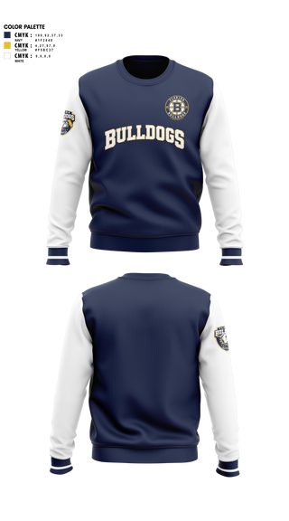 Crew Neck Sweatshirt, Florida Bulldogs Hockey, Ice Hockey, Teamtime, Team time, sublimation, custom sports apparel, team uniforms, spirit wear, spiritwear, sports uniforms, custom shirts, team store, custom team store, fundraiser sports, apparel fundraiser