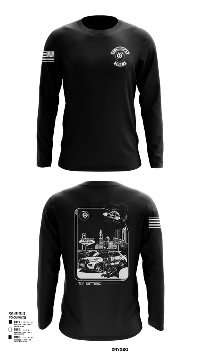 Columbus Division of Police- 8C Company 60108409 Long Sleeve Performance Shirt 101