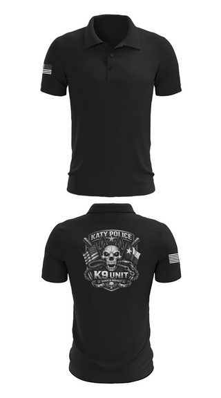 Short Sleeve Performance Polo, Katy PD K9 Unit, Police, Teamtime, Team time, sublimation, custom sports apparel, team uniforms, spirit wear, spiritwear, sports uniforms, custom shirts, team store, custom team store, fundraiser sports, apparel fundraiser
