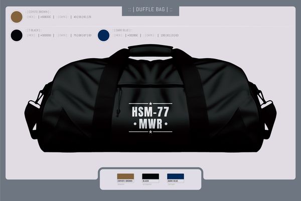 Duffle Bag, HSM-77 MWR, , Teamtime, Team time, sublimation, custom sports apparel, team uniforms, spirit wear, spiritwear, sports uniforms, custom shirts, team store, custom team store, fundraiser sports, apparel fundraiser