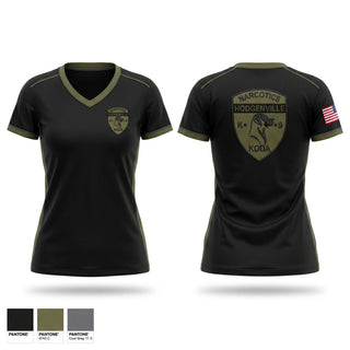 Womens Short Sleeve Vneck Shirt, Hodgenville Police Department, Police, Teamtime, Team time, sublimation, custom sports apparel, team uniforms, spirit wear, spiritwear, sports uniforms, custom shirts, team store, custom team store, fundraiser sports, apparel fundraiser