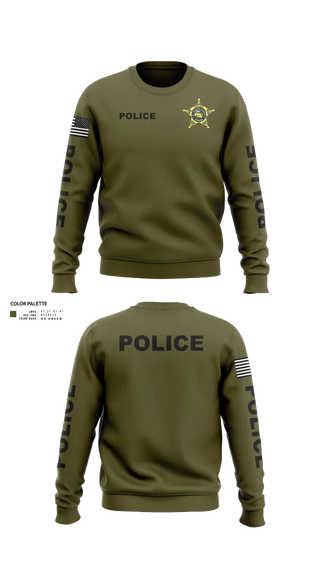 Crew Neck Sweatshirt, St. Joseph County Police Department, , Teamtime, Team time, sublimation, custom sports apparel, team uniforms, spirit wear, spiritwear, sports uniforms, custom shirts, team store, custom team store, fundraiser sports, apparel fundraiser