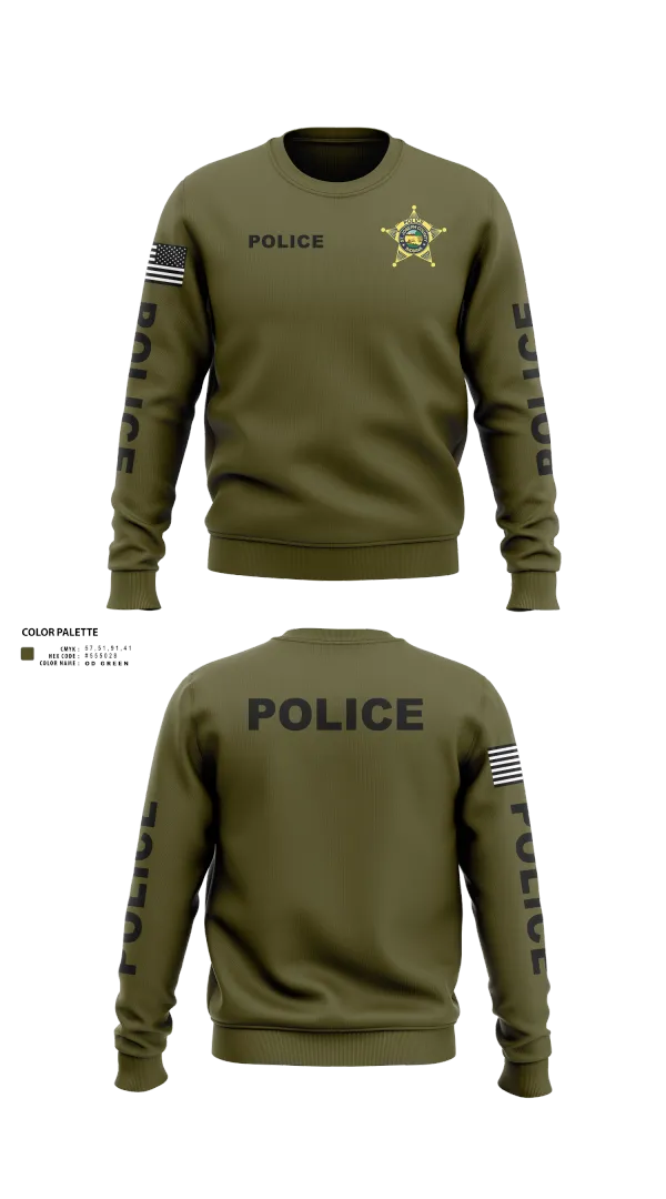 Crew Neck Sweatshirt, St. Joseph County Police Department, , Teamtime, Team time, sublimation, custom sports apparel, team uniforms, spirit wear, spiritwear, sports uniforms, custom shirts, team store, custom team store, fundraiser sports, apparel fundraiser