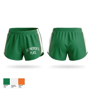 Womens Shorts, St. Patrick’s, Men's Basketball, Teamtime, Team time, sublimation, custom sports apparel, team uniforms, spirit wear, spiritwear, sports uniforms, custom shirts, team store, custom team store, fundraiser sports, apparel fundraiser