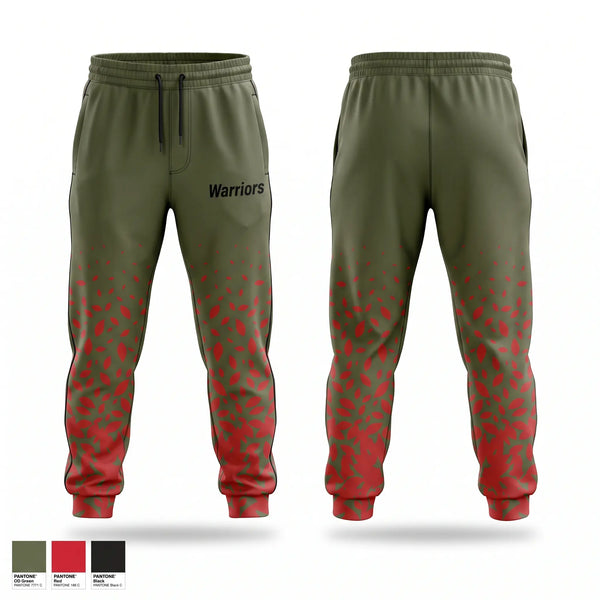 Sweatpants, Warriors, Men's Basketball, Teamtime, Team time, sublimation, custom sports apparel, team uniforms, spirit wear, spiritwear, sports uniforms, custom shirts, team store, custom team store, fundraiser sports, apparel fundraiser
