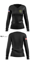 Houston Police Northeast Patrol Women's Long Sleeve V-neck Shirt - 3