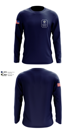 Long Sleeve Performance Shirt, Rockville City Police, Police, Teamtime, Team time, sublimation, custom sports apparel, team uniforms, spirit wear, spiritwear, sports uniforms, custom shirts, team store, custom team store, fundraiser sports, apparel fundraiser