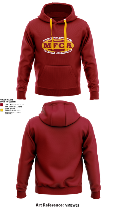 Minnesota Football Coaches Association 42098409 Hoodie - 2