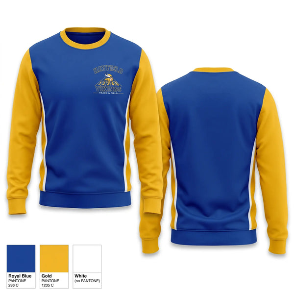 Crew Neck Sweatshirt, Hayfield Vikings, Track & Field, Teamtime, Team time, sublimation, custom sports apparel, team uniforms, spirit wear, spiritwear, sports uniforms, custom shirts, team store, custom team store, fundraiser sports, apparel fundraiser