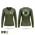 Forestry Women's Long Sleeve V-neck Shirt - 1