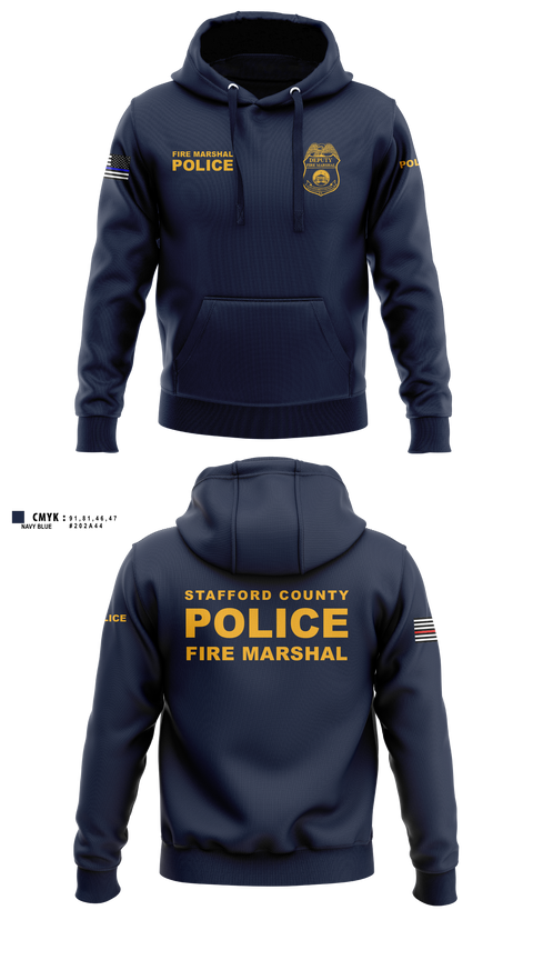 Hoodie, Stafford County Fire Marshal's Office, Police, Teamtime, Team time, sublimation, custom sports apparel, team uniforms, spirit wear, spiritwear, sports uniforms, custom shirts, team store, custom team store, fundraiser sports, apparel fundraiser