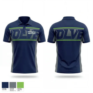Short Sleeve Performance Polo, Wolves, Baseball, Teamtime, Team time, sublimation, custom sports apparel, team uniforms, spirit wear, spiritwear, sports uniforms, custom shirts, team store, custom team store, fundraiser sports, apparel fundraiser
