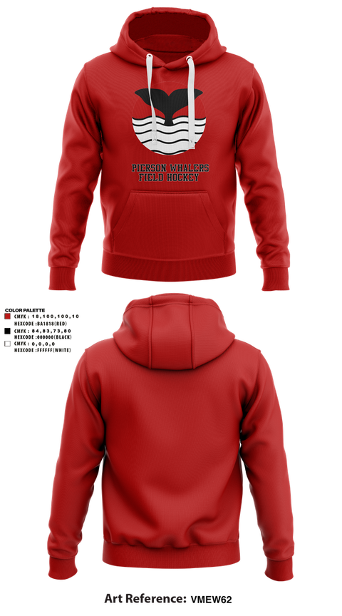 Hoodie, Pierson Whalers Field Hockey, Field Hockey, Teamtime, Team time, sublimation, custom sports apparel, team uniforms, spirit wear, spiritwear, sports uniforms, custom shirts, team store, custom team store, fundraiser sports, apparel fundraiser