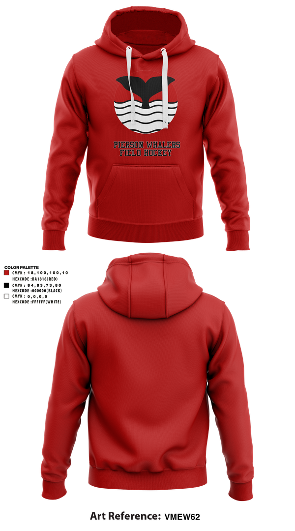 Hoodie, Pierson Whalers Field Hockey, Field Hockey, Teamtime, Team time, sublimation, custom sports apparel, team uniforms, spirit wear, spiritwear, sports uniforms, custom shirts, team store, custom team store, fundraiser sports, apparel fundraiser