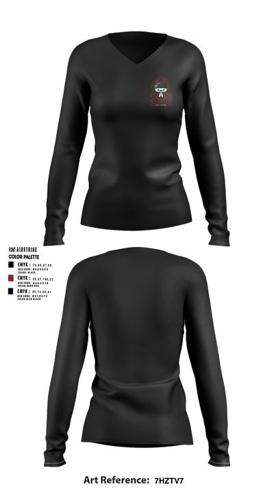 SpeckOps 18391366 Women's Long Sleeve V-neck Shirt - 1